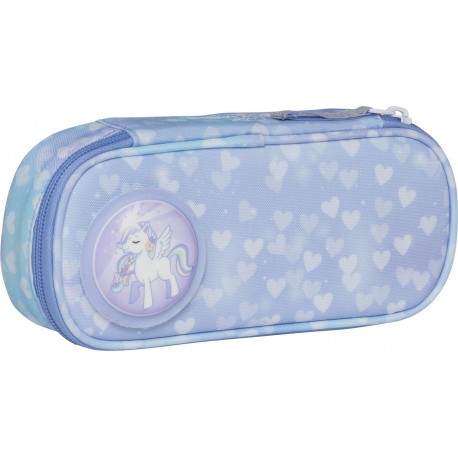Piórnik owalny Unicorn Princess Ice Blue